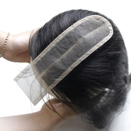 Peluca Recta de Cabello Natural Color Neutro para Mujeres - Image 15