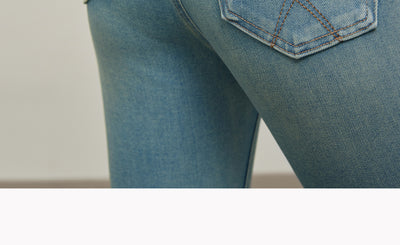 Pantalones Skinny Talle Alto Acampanados Mujer - Colores Claros Primavera Verano - Image 13