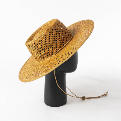 Sombrero de Paja Tejido con Encaje y Ala Ancha para Primavera y Verano - Image 29