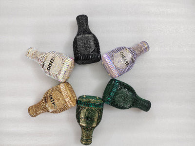 Clutch de Noche Champagne con Cristales Brillantes para Mujer - Image 49