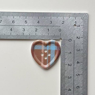 Botón Decorativo de Corazón a Cuadros - Image 42