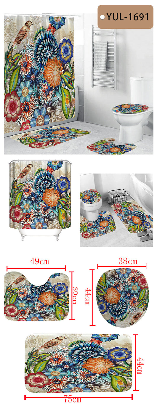 Cortina Bohemia Impermeable con Estampado Digital y Tecnología Antiviento - Image 16