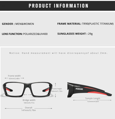 Gafas de Sol Deportivas Polarizadas Ultraligeras con Almohadilla de Silicona - Image 26