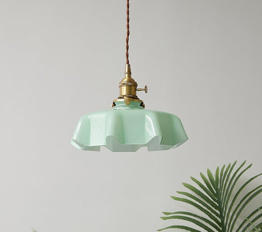 Lámpara Colgante Nórdica Pétalos de Cristal y Latón Cremoso - Image 27