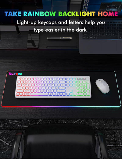 Teclado y Ratón Inalámbricos con Retroiluminación 24g Recargables - Image 11