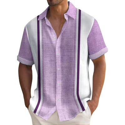 Playera de Rayas Estampado 3D para Hombre - Diseño Verano - Image 27