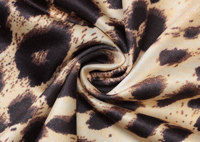 Chaleco Cardigan Corto Estampado Leopardo con Halter para Mujer - Image 19