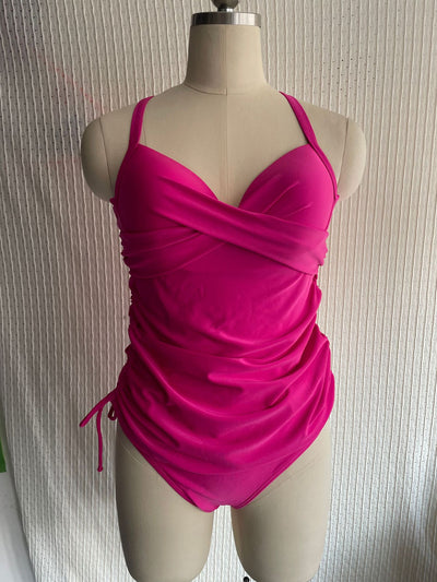 Traje de Baño Separado Mujer Ajustado Color Sólido Nylon Premium - Image 19