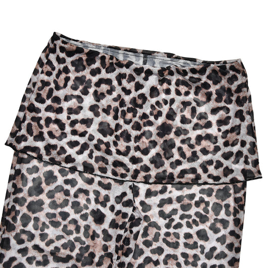 Pantalones Estampado Leopardo y Flores con Malla - Image 40