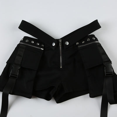 Shorts Casuales para Mujer con Diseño de Costura V y Cintura Ajustable - Estilo Hot Girl - Image 35