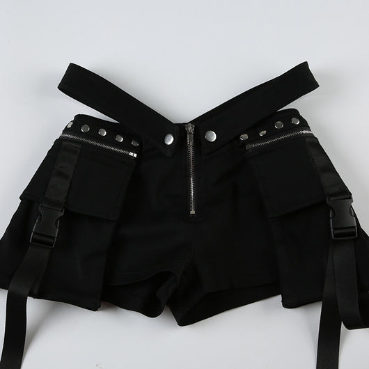 Shorts Casuales para Mujer con Diseño de Costura V y Cintura Ajustable - Estilo Hot Girl - Image 35