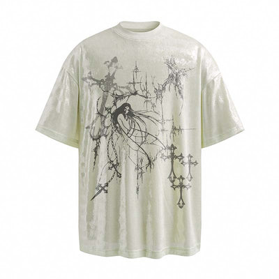 Camiseta Estampada Estilo Americano con Diseño de Arte Marcial para Hombre - Image 18