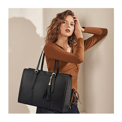 Bolsa de Cuero para Laptop - Maletín Profesional para Mujer - Image 25