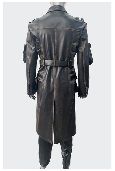 Chaqueta de Cuero para Motociclista Talla Grande - Image 18