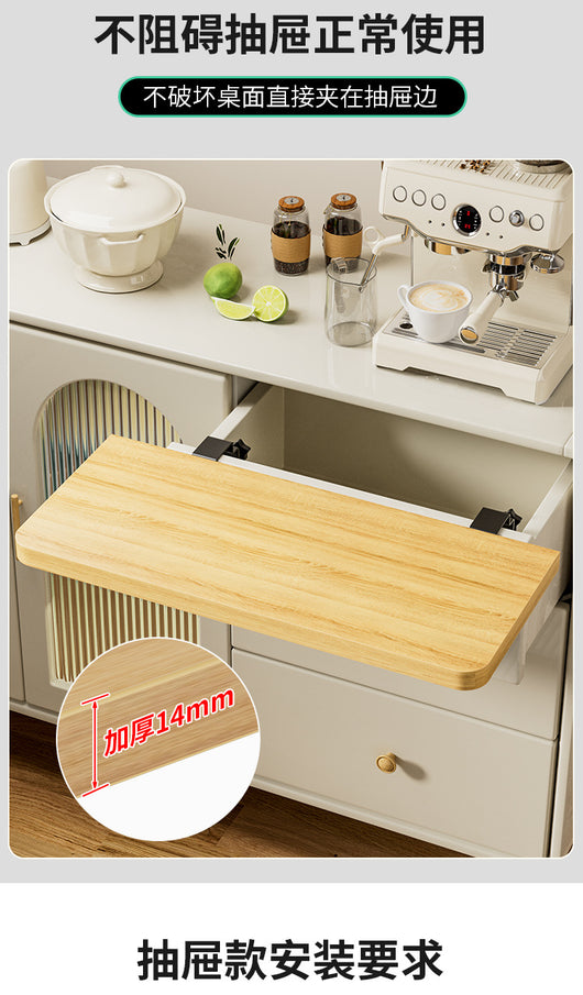 Extensión de Escritorio con Cajón sin Perforación - Soporte Ergonómico Plegable - Image 16