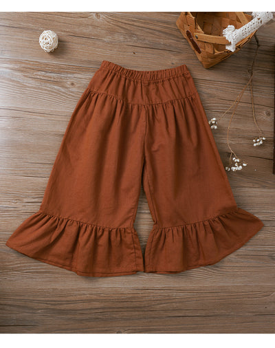 Pantalón Niña Estilo Nórdico Cintura Elástica Colores Puros - Image 14
