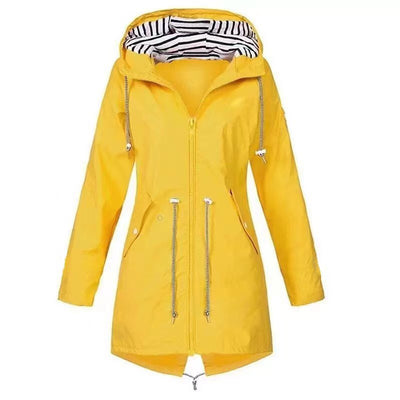 Impermeable Ligero para Mujer - Chaqueta Trench Transpirable con Cordón - Image 19
