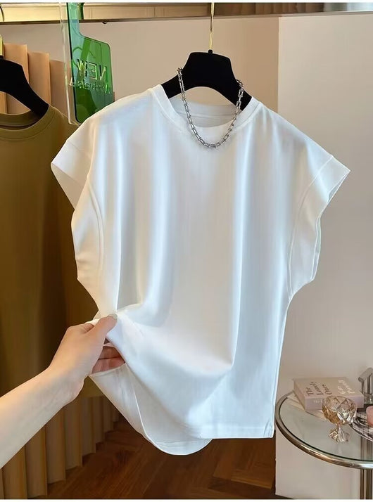 Blusa Suelta sin Mangas de Color Sólido - Comodidad y Estilo - Image 14