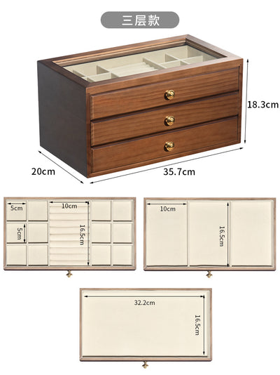 Joyero de Madera Maciza Lujo Multicapas Diseño Minimalista - Image 19