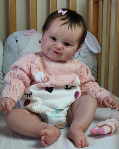 Muñeca Reborn Realista con Cabello Implantado - Apta para Baño - Image 7