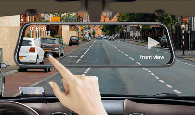 Espejo Retrovisor con Cámara Dashcam Dual Frontal y Trasera - Image 33