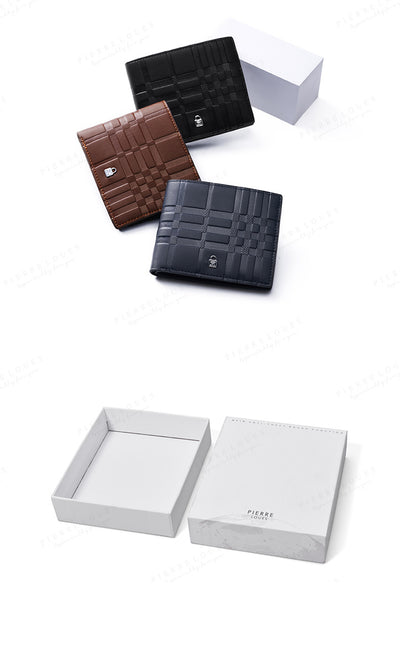 Billetera Delgada para Hombre con Múltiples Compartimentos y Diseño Rayado - Image 9