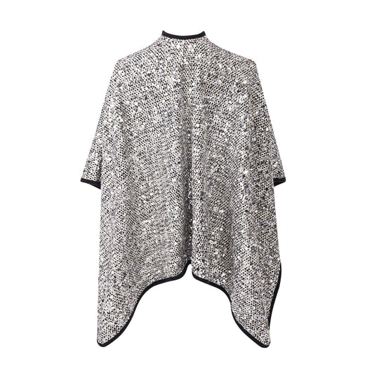 Chal de Lentejuelas Plateadas para Mujer - Elegancia Brillante - Image 13