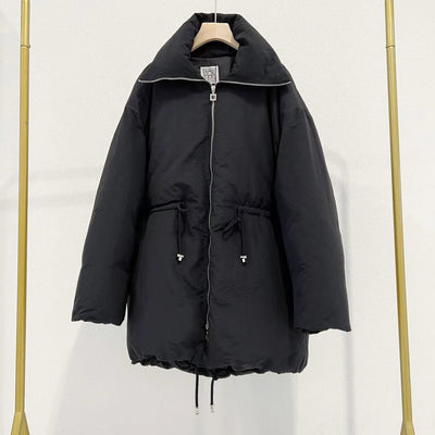 Abrigo Cálido Tipo Down con Cuello Alto y Cintura Ajustable para Mujer - Image 22
