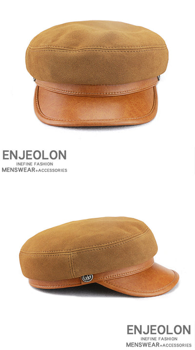 Gorra Retro Vintage de Gamuza y Lana con Visera - Estilo Británico Clásico - Image 16