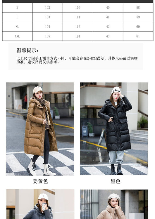 Abrigo Largo de Invierno Estilo Coreano para Mujer - Image 13