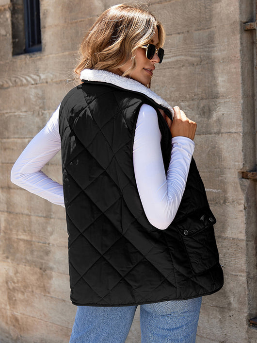 Chaleco Térmico Reversible de Color Liso para Mujer - Image 21