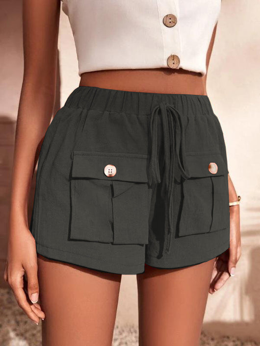 Pantalones Rectos Sueltos con Bolsillos y Cintura Ajustable - Image 21
