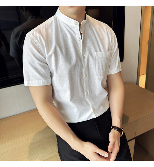 Camisa Hombre Lino Algodón Transpirable Ligera - Image 38