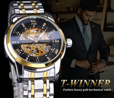 Reloj Mecánico Impermeable con Diseño Calado para Hombre - Image 27