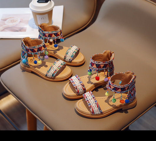 Sandalias de Vacaciones Étnicas y Estilo Internacional para Niñas - Image 10