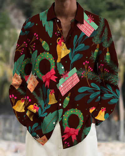 Camisa de Manga Larga con Estampado Degradado para Hombre - Image 22