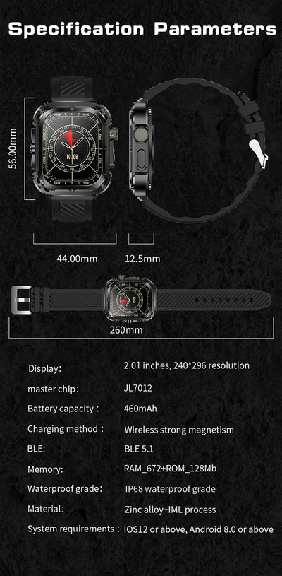 Reloj Inteligente Deportivo de Pantalla Grande con Monitor de Salud - Image 9