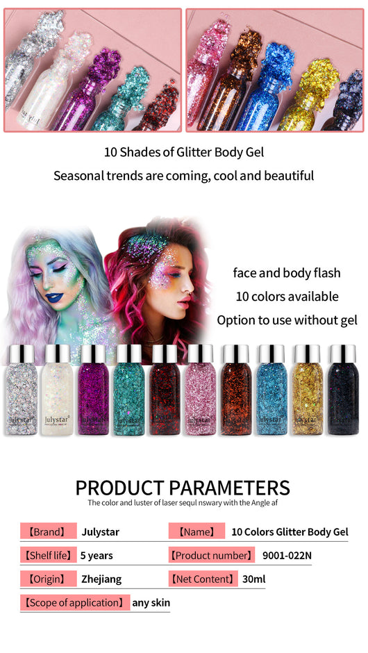 Sombra Líquida con Lentejuelas Brillantes para Ojos y Cuerpo - Image 21