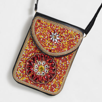 Bolsa Bohemia para Celular con Cuentas y Concha Marina - Image 81