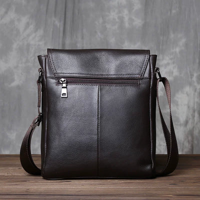 Mochila Ejecutiva de Cuero Genuino con Bolsa Crossbody Vertical de Alta Capacidad - Image 16