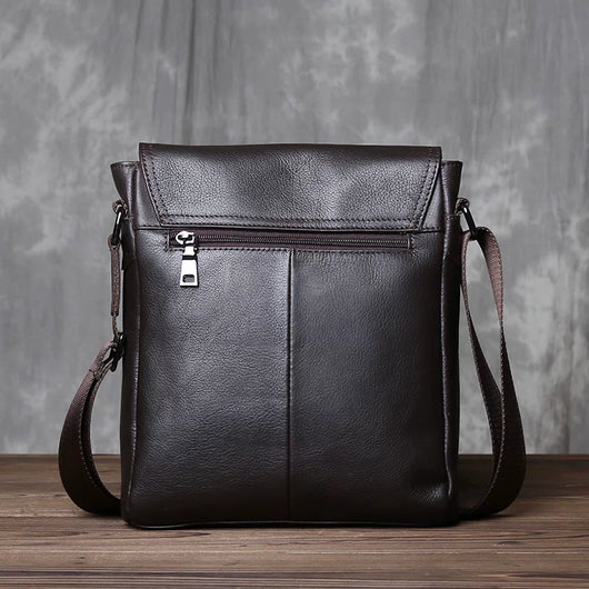 Mochila Ejecutiva de Cuero Genuino con Bolsa Crossbody Vertical de Alta Capacidad - Image 16