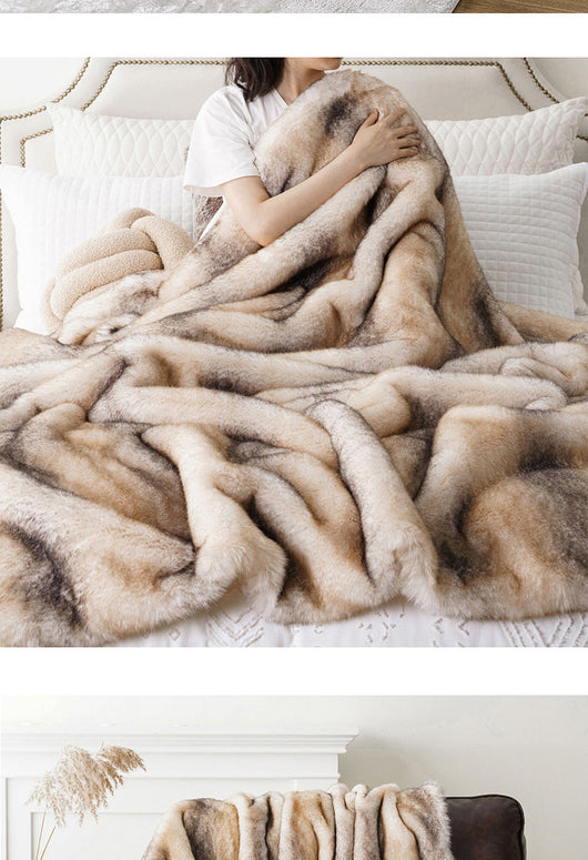 Manta Térmica de Peluche Engrosada para Otoño e Invierno - Image 14