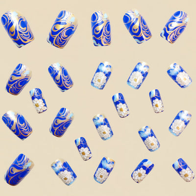 Set de 24 Uñas Postizas Desprendibles Medianas - Image 9