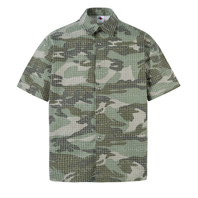 Camisa Retro Camuflaje Americana Manga Corta para Hombre - Image 12