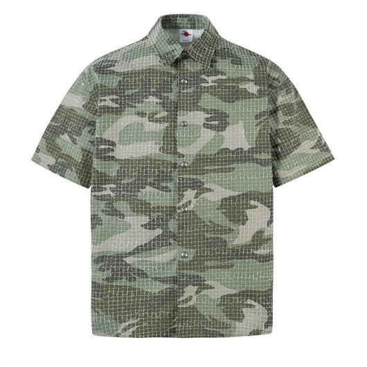 Camisa Retro Camuflaje Americana Manga Corta para Hombre - Image 12