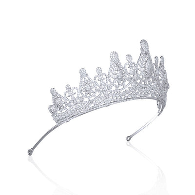 Diadema de Novia con Coronita de Circonitas - Image 20