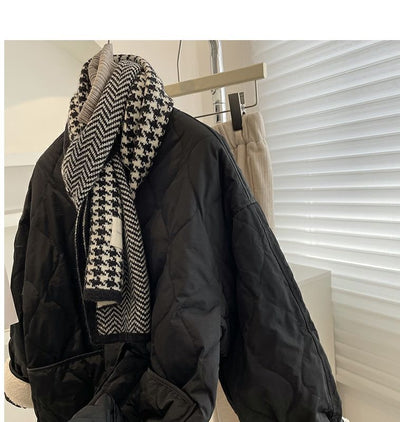 Abrigo Acolchado Mujer Estilo Holgado con Diseño Diamante Cosido - Image 26