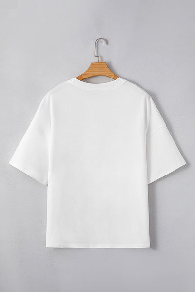 Blusa Suelta Versátil con Parches - Manga Corta Estilo Europeo y Americano - Image 17