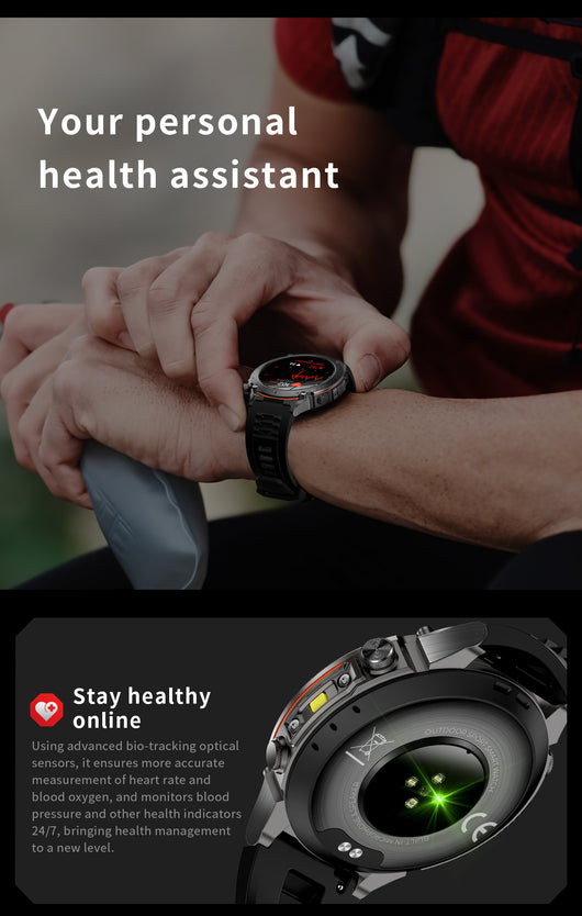 Reloj Inteligente con Monitor de Frecuencia Cardíaca y Oxígeno en Sangre - Image 47