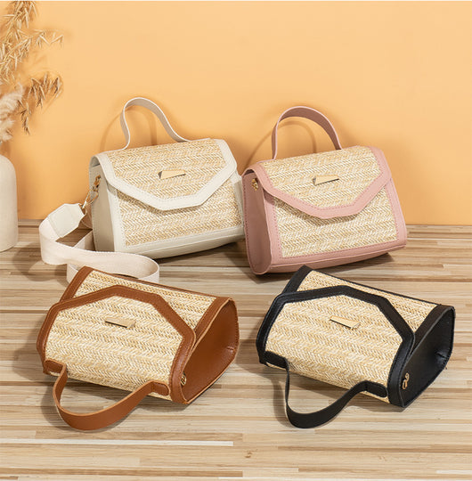 Bolsa Crossbody Cuadrada Pequeña con Lentejuelas Tejidas - Image 30